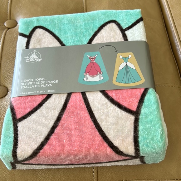 Disney Other Disneys Reversible Cinderella Beach Towel Poshmark